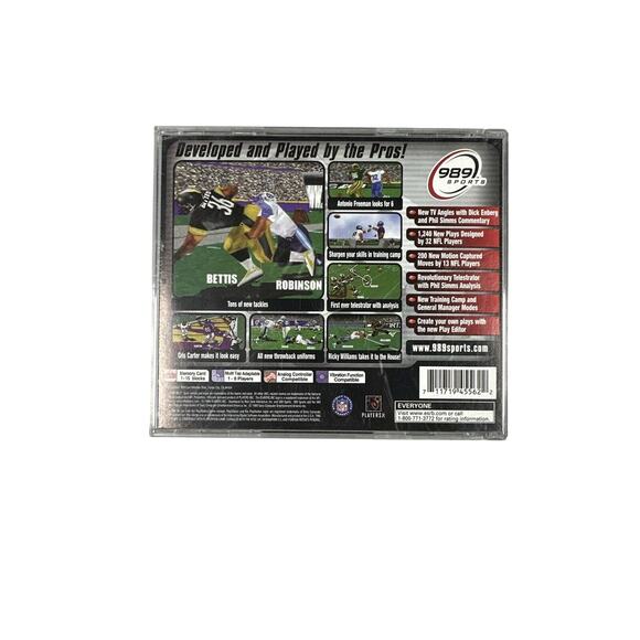 NFL GameDay 2000 (Sony PlayStation 1, 1999) Authentic, CIB, Tested - Picture 3 of 3